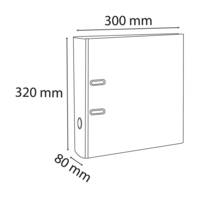 Classeur à levier Prem'Touch intérieur extérieur Polypro Dos 80mm A4 maxi Bordeaux - EXACOMPTA