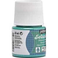 Flacon 45 ml Peinture SETACOLOR opaque pour textiles TURQUOISE moiré - PÉBÉO
