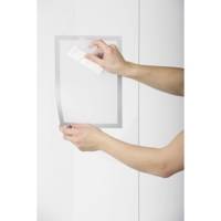 Sachet 2 Cadres DURAFRAME SUN A4 Vitrostatique Argent métallisé - DURABLE