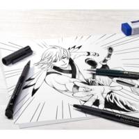 Feutre encre de Chine PITT artist pen Manga Shônen étui 6 - FABER-CASTELL