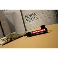 Marqueur Permanent 390 Rouge Pointe Biseau Large 4-12 mm - EDDING