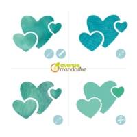 Pochoir enfant noël 2 format 150x150mm translucide set 6 unités - AVENUE MANDARINE
