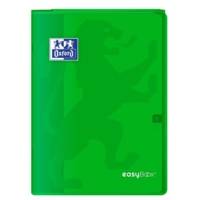 Cahier Easybook agrafé 21x29.7cm 96 pages grands carreaux 90g vert - Oxford