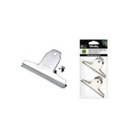 Lot de 2 pinces Spring clip 100 mm argent - WONDAY