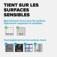 Pack 2 Clous AdhésifPowerstrips 2Kg pour papier peint et plâtre - TESA