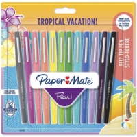 Étui de 12 Stylo feutre Flair TROPICAL VACATION - PAPER:MATE