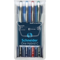 Roller à encre One Hybrid C Pte Conique 03 Pochette 4 assorti - Schneider