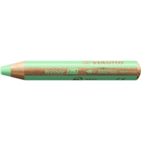 Crayon multi-talents woody 3en1, rond, vert pastel - STABILO