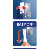 Porte Rasoir Powerstrip "WAVE" WATERPROOF Acier - TESA