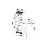 Meuble cafétéria polyvalent avec guéridon – ArtProg