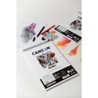Bloc 30 Feuilles Dessin Spiralé "The WALL" A4 200 g Blanc Mat Très Lisse - CANSON