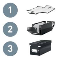 Boîte de rangement pour DVD Click&Store coloris WOW Bleu - LEITZ