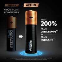 Pack 4 Piles Alcalines Optimum MN1500 AA LR6 200% ExtraLife - DURACELL