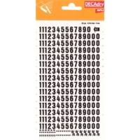 Chiffres Transferts (1 Feuille) DD62F 8 mm Noir - Apli-Agipa
