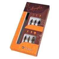 Coffret Calligraphie 6 plumes Bandzug et un porte-plume - BRAUSE CALLIGRAPHIE