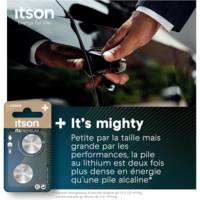 Pack 2 CR2016 Piles bouton Lithium Idéale clés de voiture, montres - ITSON