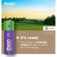 Boîte de 8 piles rechargeables AA prêtes à l'emploi Pro NiMH, 2000 mAh - ITSON