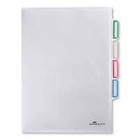 Sachet 5 Pochettes Coin d'organisation 3 Compartiments Transparent - DURABLE
