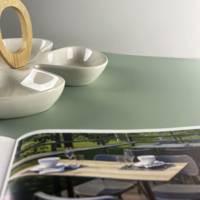 Plateau de table rectangle Vert pastel - RestooTab