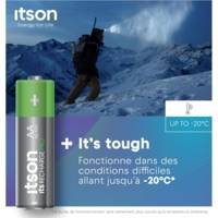 Boîte de 8 piles rechargeables AA Pro NiMH prêtes à l'emploi, 2500 mAh - ITSON
