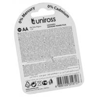 Pack de 4 Piles Alcalines AA-LR6 Power Plus 1,5V - UNIROSS
