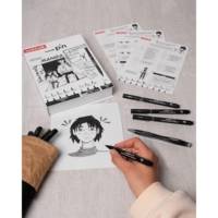 Coffret édition Manga (8 feutres Uni Pin + 1 Shalaku S) - UNI-BALL