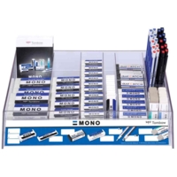 Présentoir de 98 gommes "MONO" assorties - TOMBOW