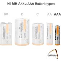 Pack de 4 Accu AAA Micro 1000mAH - CAMELION