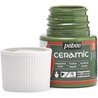 Flacon 45 ml peinture CERAMIC faïence et multi support VERT - PÉBÉO