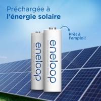Eneloop Pack 4 Piles Rechargeables Mignon AA 2000 mAh + boîte pour batteries - PANASONIC