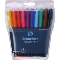 Feutre Fineliner Topliner 967 04 assorti Pochette 10 - Schneider