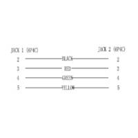 Adaptateur Téléphonique Fiche RJ11/RJ14 (6P4C) > Fiche RJ11/RJ14 (6P4C) - GOOBAY