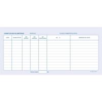 Carnet de suivi kilométrique spiralé 50 Dupli, 550 Trajets 29,7 x 140 mm - ELVE