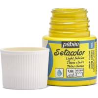 Flacon 45 ml Peinture Setacolor pour tissus clairs JAUNE CITRO - PÉBÉO