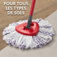 Recharge Turbo 3 en 1 convient à tous systèmes d'essorage rotatifs Vileda