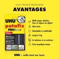 Etui de 21 pastilles PATAFIX Blanche Pro Power résistance ultra forte 3kg - UHU