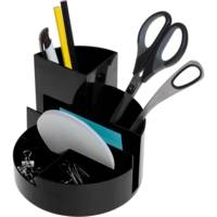 Organisateur de bureau rundbox 6 compartiments Noir - MAUL