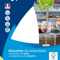 Etui A5 ( 10F ) de 1120 étiquettes multi-usage Enlevable 12x18,3 mm Blanc - Apli-Agipa