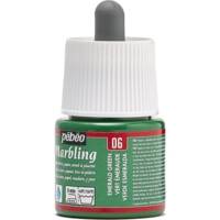 Flacon 45ml Peinture MARBLING Vert Emeraude - PÉBÉO