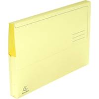 Paquet de 50 chemises à poche SUPER en carte 210g A4, coloris jaune canari - EXACOMPTA