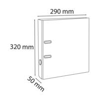 Classeur à levier PVC A4 dos de 50mm. - Vert anis - EXACOMPTA