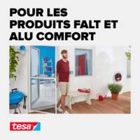 Insect Stop® Rlx moustiquaire Alu gris pour portes, recoupable 1,2m x 2,5m - TESA