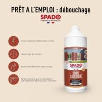 Flacon 1 l Soude Caustique Débouche les Canalisations Décapant Peinture Dégraissant Surpuissant - SPADO