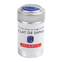 Boîte de 6 cartouches d'encre standard Éclat de saphir - Herbin