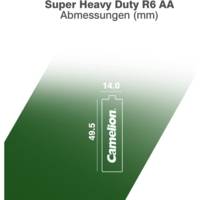 Pack de 12 pile Super Heavy Duty LR6/AA/Mignon 1,5V - CAMELION