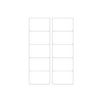 Pochette de 250 cartes de visite 85x54mm Quick&Clean laser mate 220g coins arrondis - AVERY ZWECKFORM