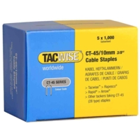 Boîte de 5 x 1000 Agrafes pour câble CT-45/10 mm, galvanisé - TACWISE
