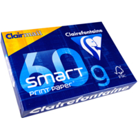 Ramette 500 Feuilles Smart 60g A4 210x297 mm Certifié FSC Blanc - Clairefontaine
