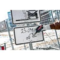 Marqueur Permanent 390 Rouge Pointe Biseau Large 4-12 mm - EDDING