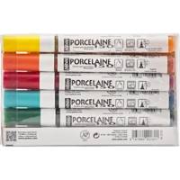 Etui de 6 feutres Porcelaine P150 Couleurs Pop Pointes Fines - PÉBÉO